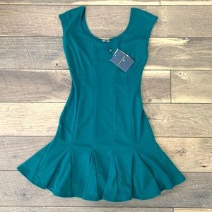 Catherine MALANDRINO Sz 2 NWT TEAL dress